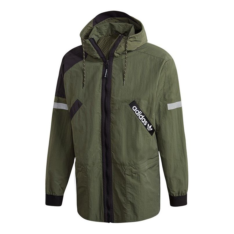 adidas originals Adv Fz Wb Zipper hooded track Jacket Basic Green GD5587
