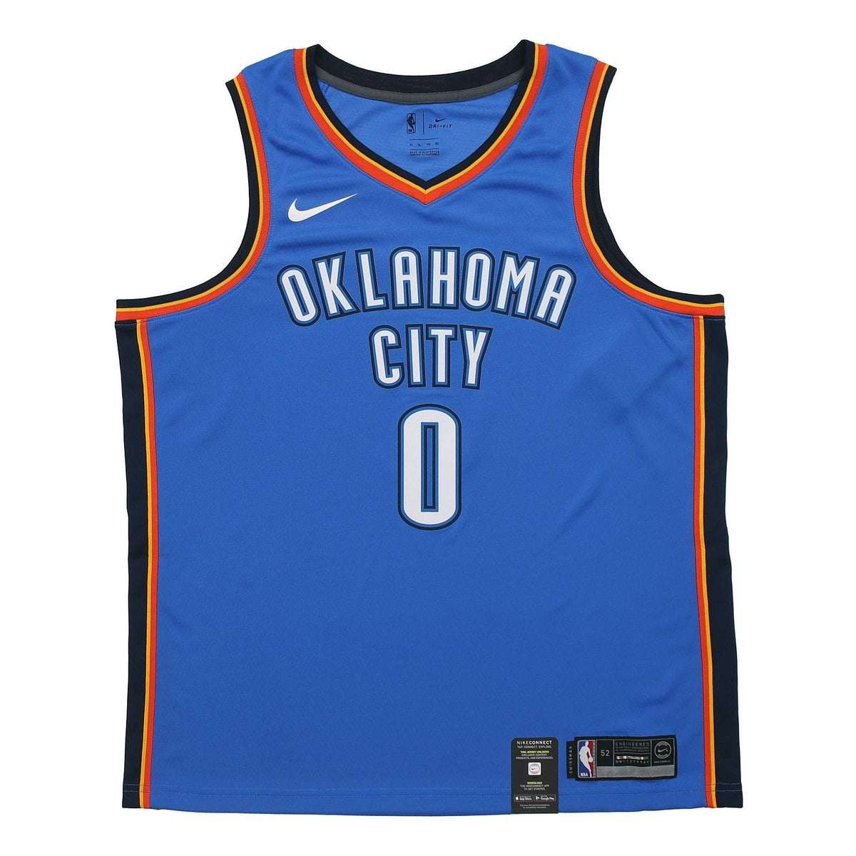 Nike Russell Westbrook Oklahoma City Thunder Swingman Jersey Mens Blue 864497-403