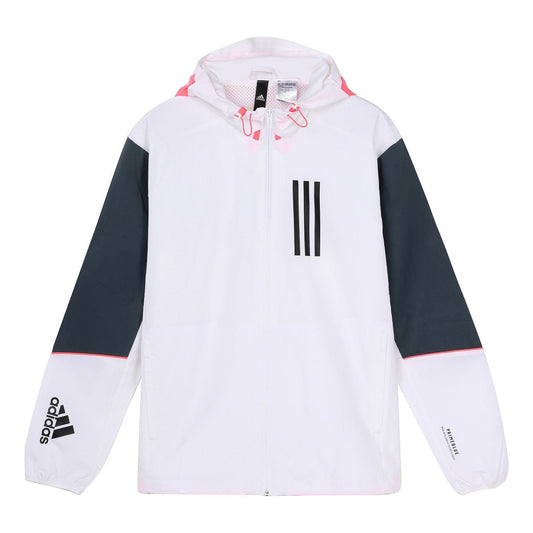 adidas W.N.D. Sports Stylish Hooded Jacket White GF3998