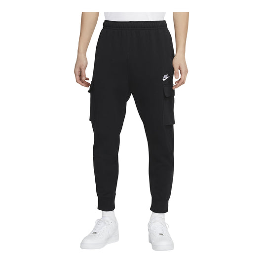 Nike MENS Sportswear Club French Terry Casual Overall Ankle Banded Pants Black CZ9955-010