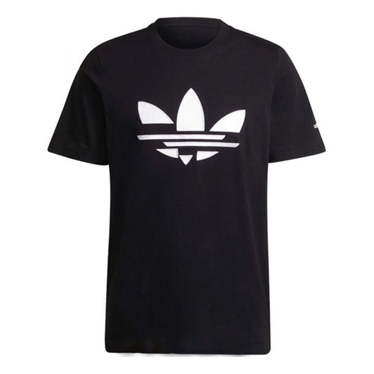 adidas originals clouds Classic Large Logo Breathable Sports Short Sleeve Black H35647