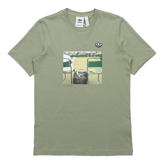 adidas originals originals Photo Tee Printing Short Sleeve Green FM2196