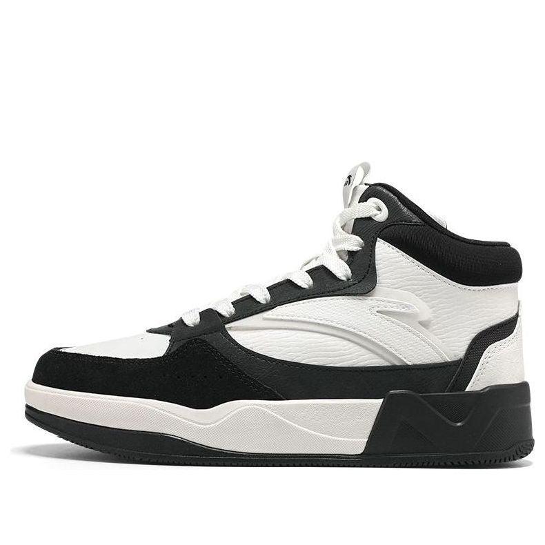 (WMNS) ANTA High Top Skateboarding Shoes 'Black White' 922348081-3