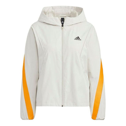(WMNS) adidas Sports Hooded Jacket White HF2467
