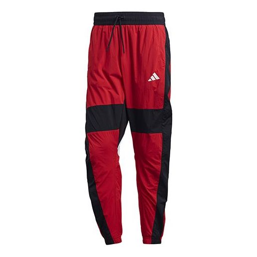 adidas M O Shape Pant Splicing Sports Bundle Feet Pants Red FI4685