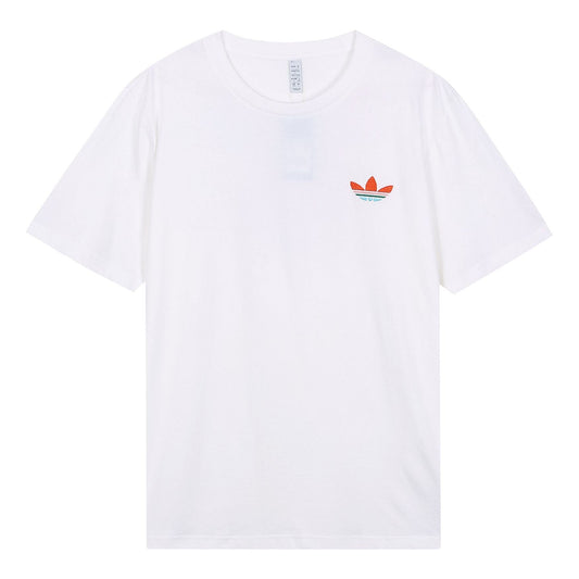 adidas originals Athleisure Casual Sports Short Sleeve White GP4306