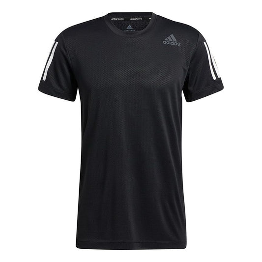 adidas H.rdy Warri Tee Contrasting Colors Breathable Sports Short Sleeve Black GT8259