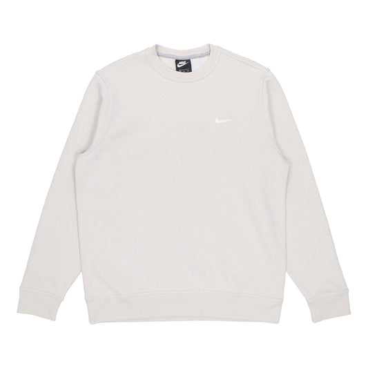 Nike Fleece Solid Color Fleece Lined Stay Warm Pullover light grey 916609-072