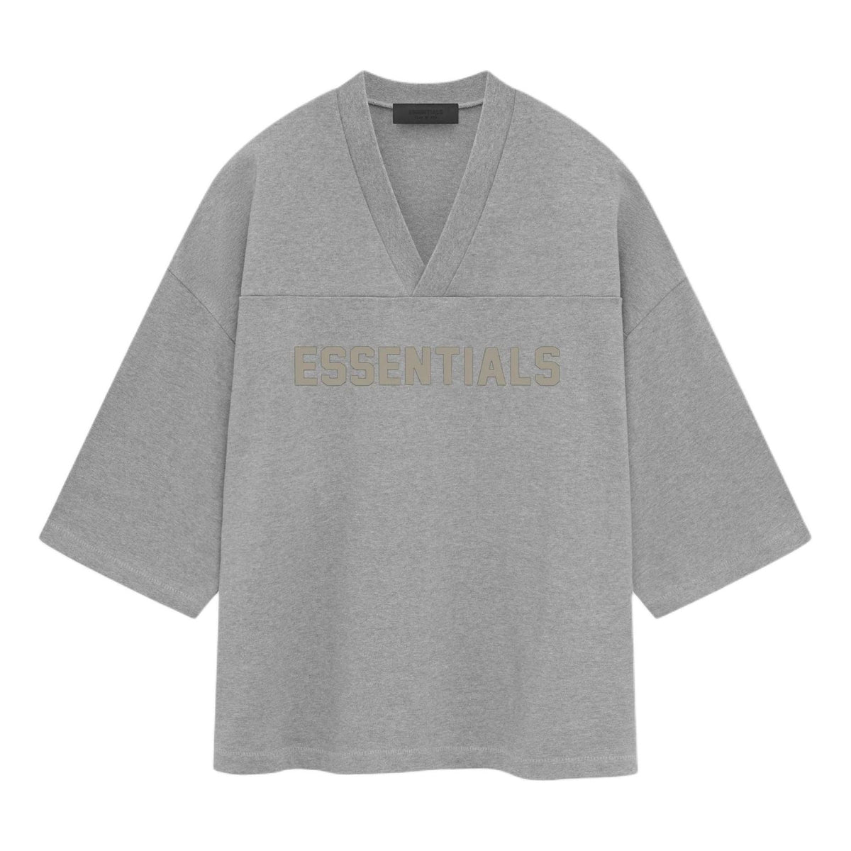 Fear of God Essentials SS24 Football T-Shirt 'Dark Heather Oatmeal' 125SP244103F