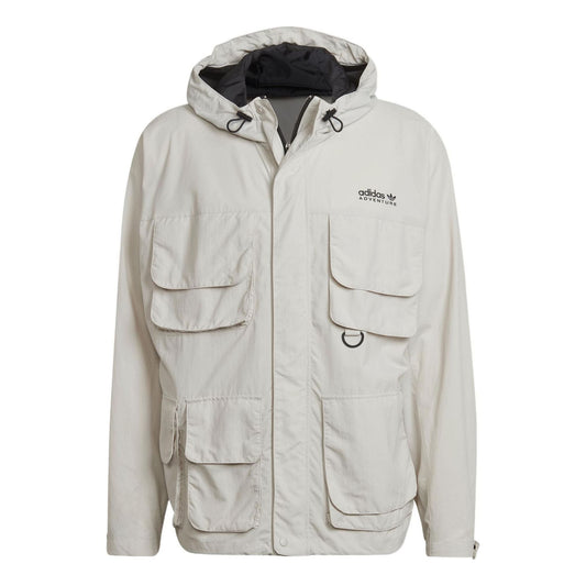 adidas originals Adv St Mp Wb Solid Color Sports Hooded Jacket White HF4794