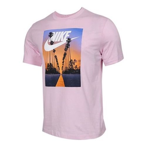 Nike Sportswear Round Neck Short Sleeve Pink BQ0716-663