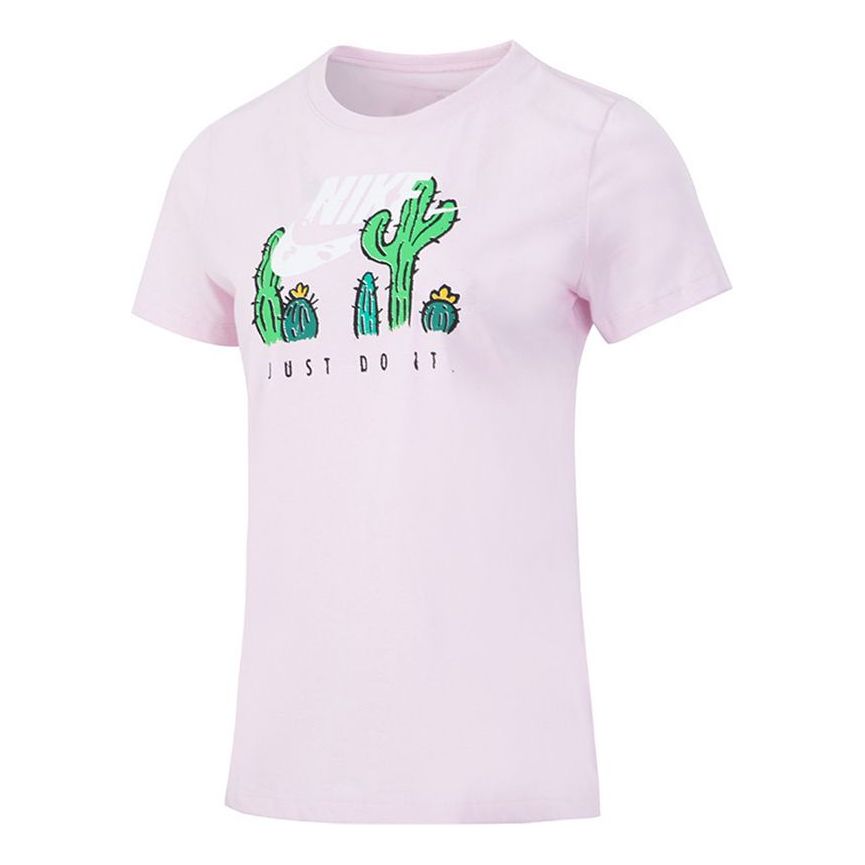 (WMNS) Nike AS W Nike Sportswear Tee SUMMER 1 Regal PINK DJ1914-695