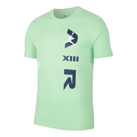 Nike AS Men's J LGC AJ13 SS Tee 1 ILLUSION Green CW0796-350