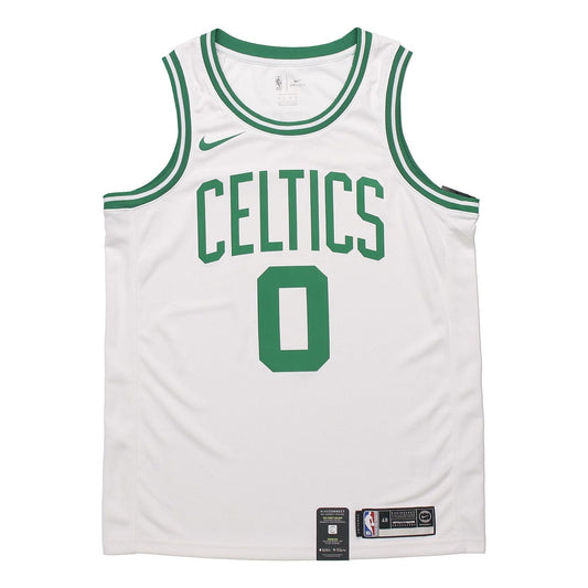 Nike NBA Boston Celtics Tatum Jersey 'White Green' 864403-101