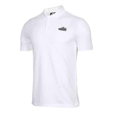 Nike Sports Short Sleeve lapel Polo Shirt White AR2322-100