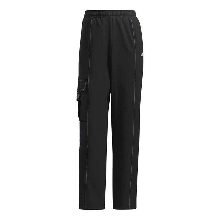(WMNS) adidas Str Pt Loose Running Training Side Pocket Sports Pants/Trousers/Joggers Black GT4406