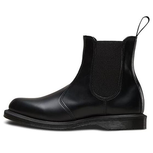(WMNS) Dr.Martens Flora Smooth Leather Chelsea Boots 'Black' 14649001