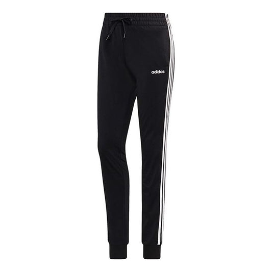 (WMNS) adidas W E 3s Pant Tri Slim Fit Bundle Feet Knit Sports Pants/Trousers/Joggers Black DP2382
