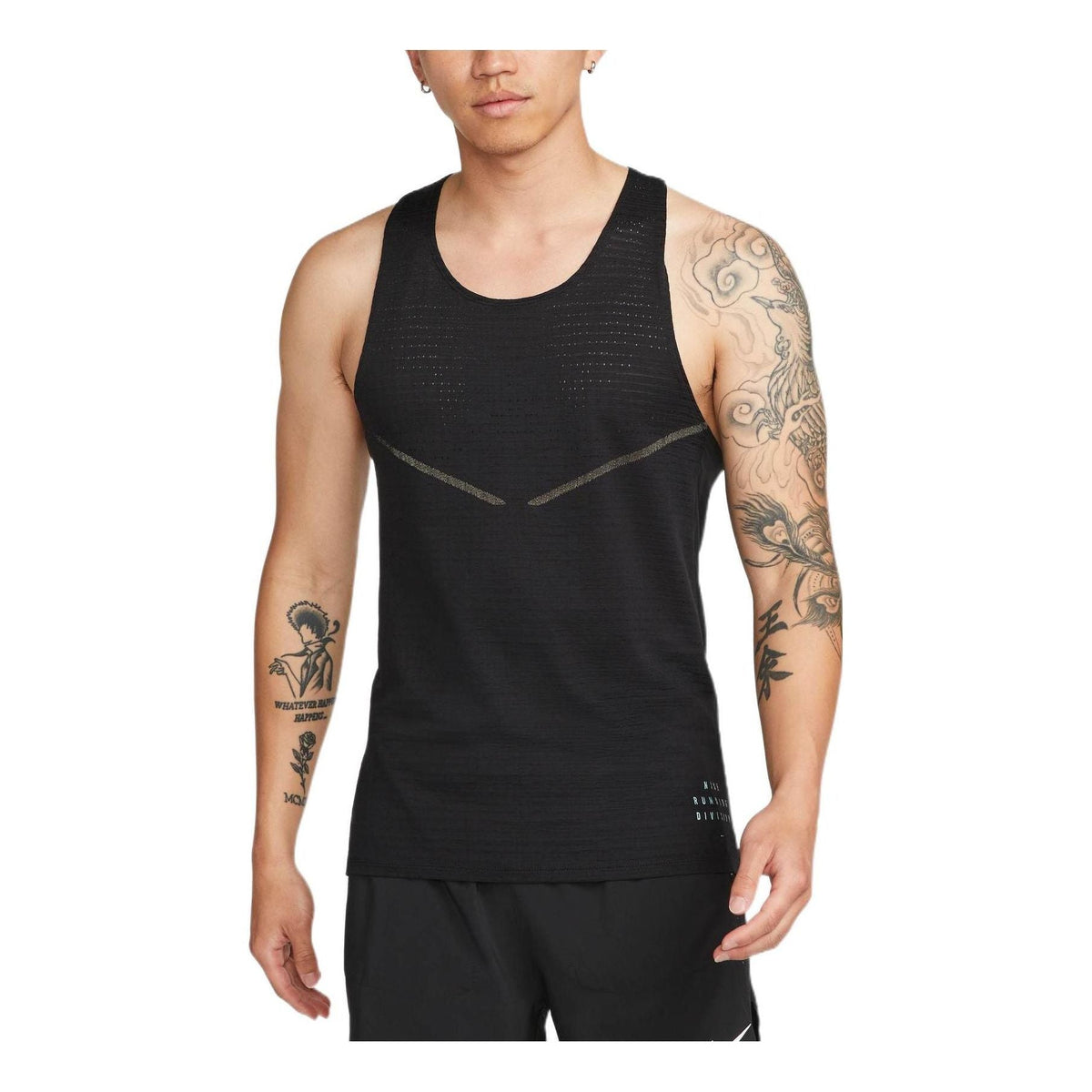 Nike Run Division Pinnacle Casual Breathable Quick Dry Solid Color Running Vest Black DM4776-010