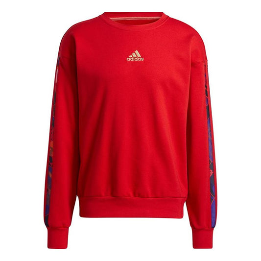 adidas Mic Graphic Crew Sweatshirt Red GU9537