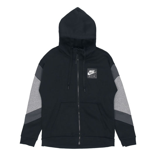 Nike Air Hood Fz Flc Logo Jacket Men s Black CD9223-010