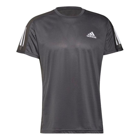 adidas Own The Run Sports Training Running Short Sleeve Gray H34487