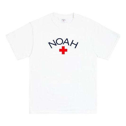 NOAH Thank You Core Logo Tee Red Logo Love limited Short Sleeve Unisex White NOAH-SS20-008