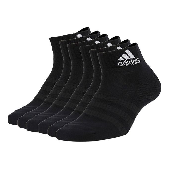 adidas Classic Breathable Basketball Socks Couple Style Black DZ9363