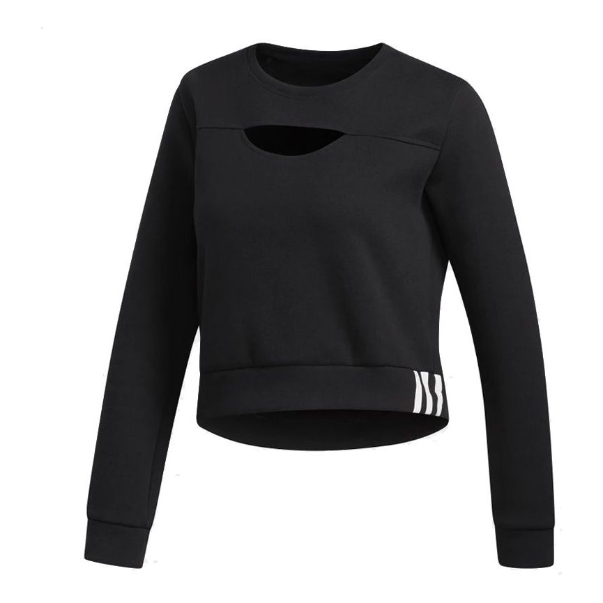 (WMNS) adidas Training Sport Round Collar Leisure Short Jacket Black FL2059