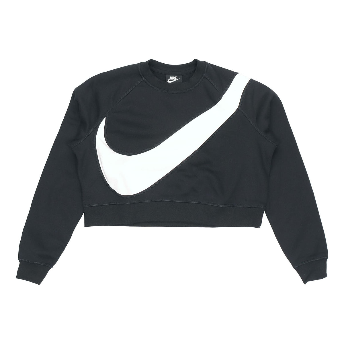 (WMNS) Nike Sportswear Swoosh Large Round Neck Black BV3934-011