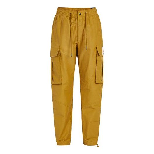 Men's Jordan Flight Woven Pocket Sports Pants/Trousers/Joggers Yellow CV3178-790