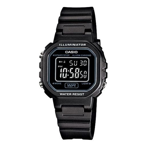 CASIO Waterproof Sports Unisex Mens Black Digital LA-20WH-1B