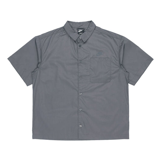 Nike Thin and light Loose Sports Short Sleeve Shirt Gray DM8686-060