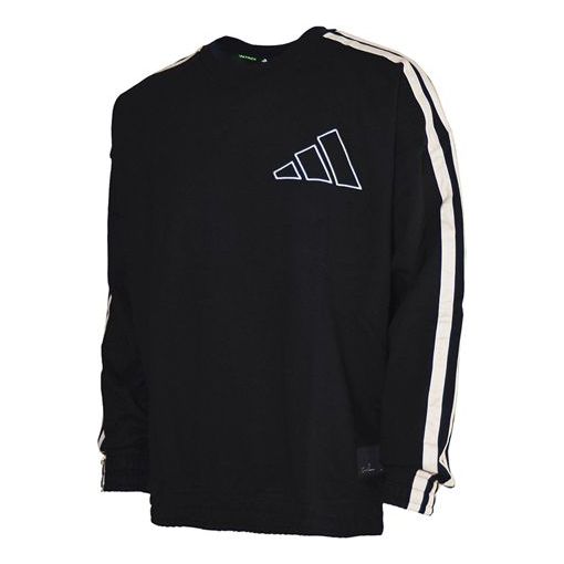 adidas Dp hdn crew Round Neck Pullover Long Sleeves Black GH4779