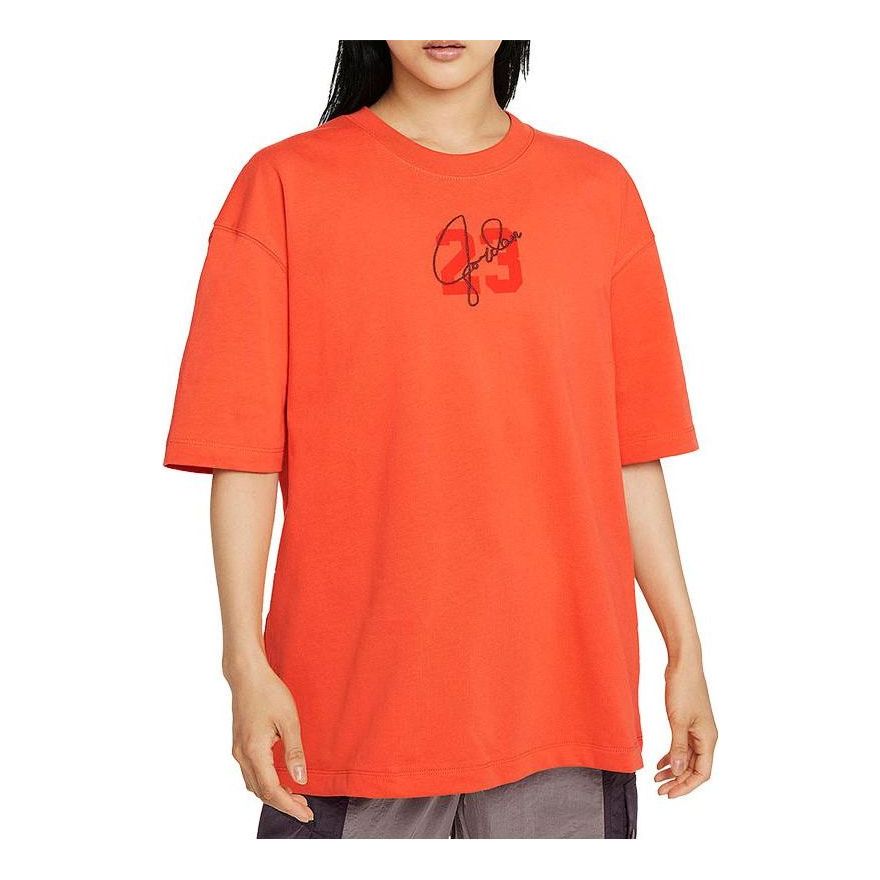 (WMNS) AS W J ESSEN SS GRAPHIC Tee Orange DM3245-869