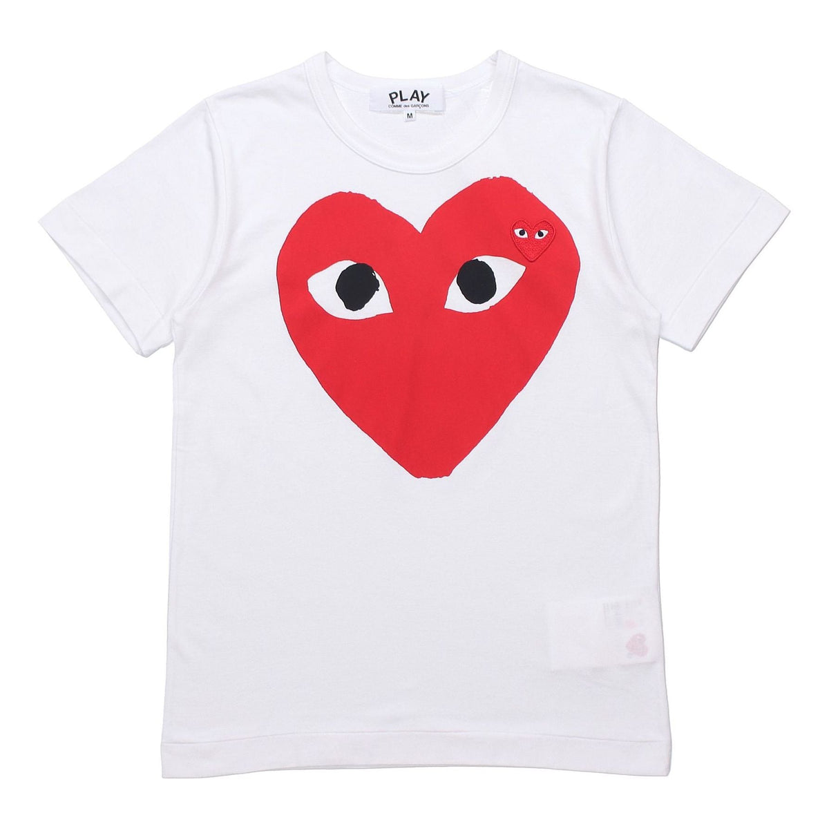 (WMNS) COMME des GARCONS PLAY Heart Emblem T-Shirt 'White' AZ-T025-051-1