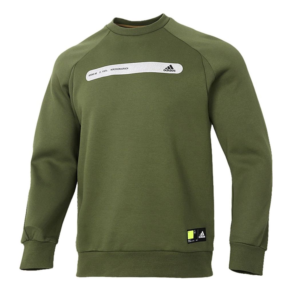 adidas Th Swt Dk Ref Casual Sports Round Neck Pullover Green GP0997