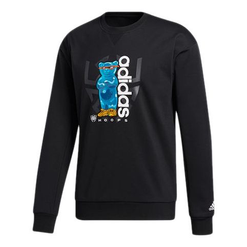 adidas Don Candy Crew Basketball Sports Hooded SweaterMen Black GP2752