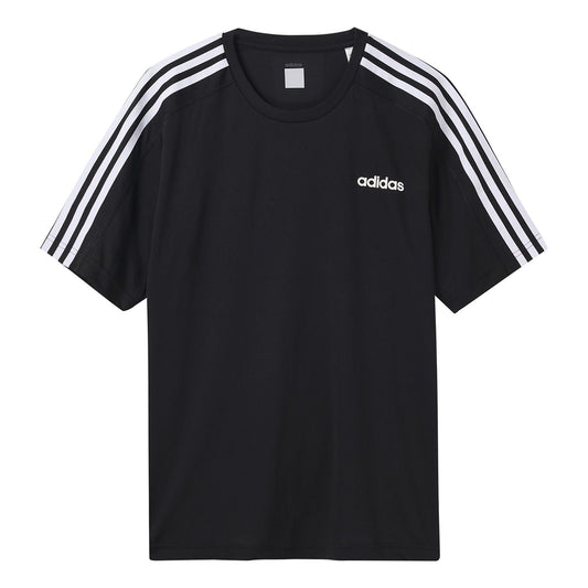 adidas D2M Tee Athleisure Casual Sports Short Sleeve Black DT3043