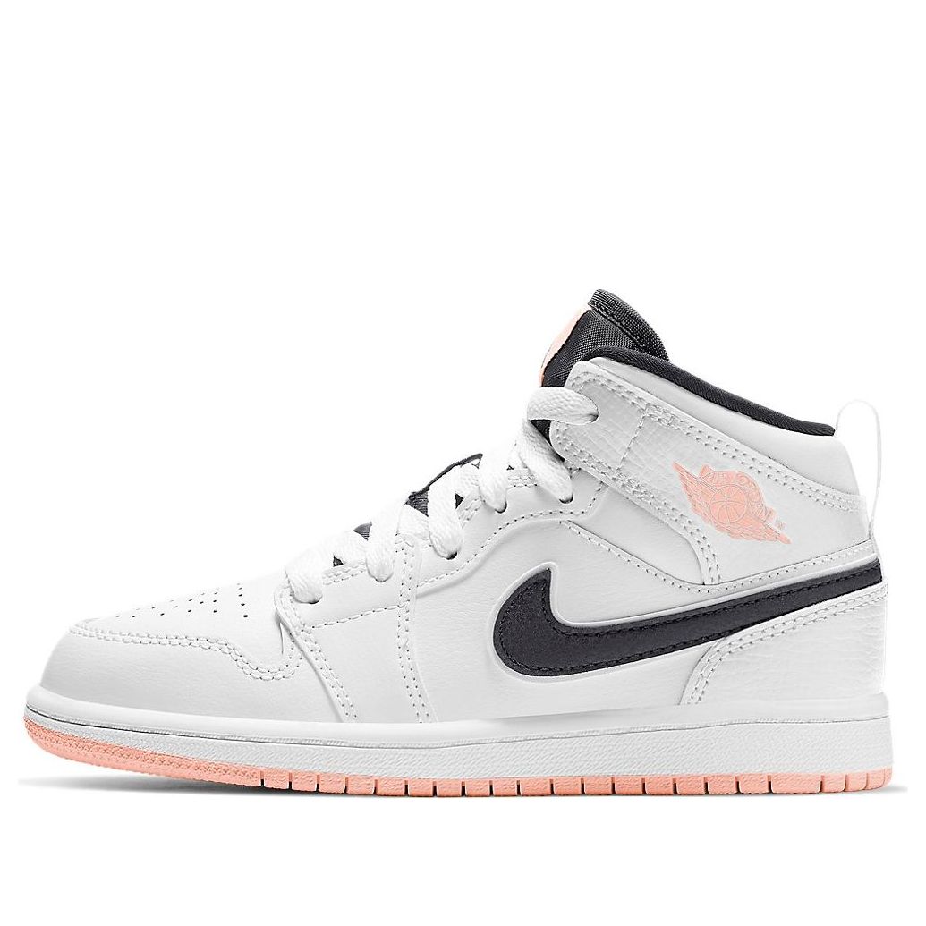 (PS) Air Jordan 1 Mid 'White Arctic Orange' 640734-180
