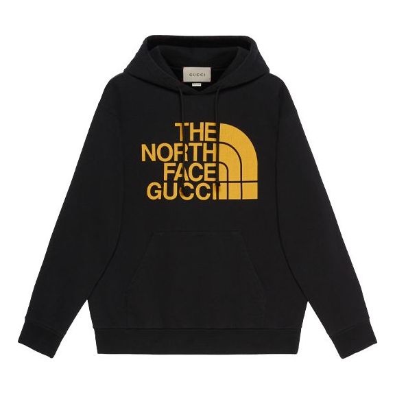 Gucci x THE NORTH FACE Crossover Printing Hoodies Pullover Long Sleeves 'Black' 651724-XJDCM-1131