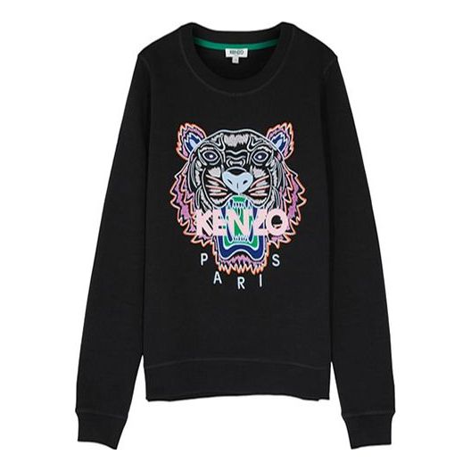 KENZO Embroidery Printing Sweatshirt Black F952SW7054XA-99