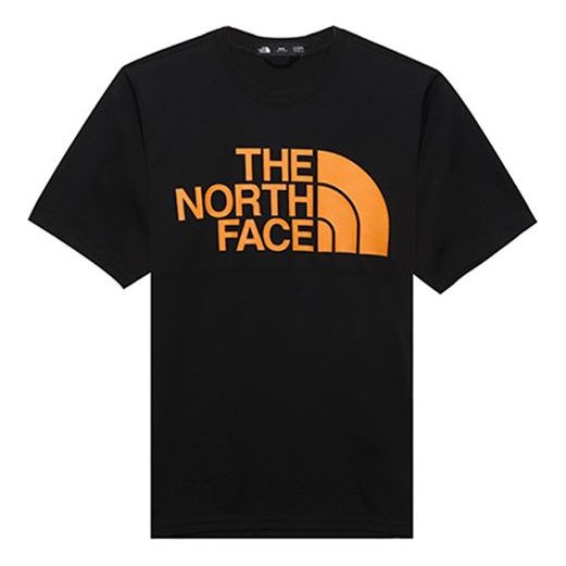 Men's THE NORTH FACE Outdoor hygroscopic Sweat-Wicking Short Sleeve Black 49A5-PG7