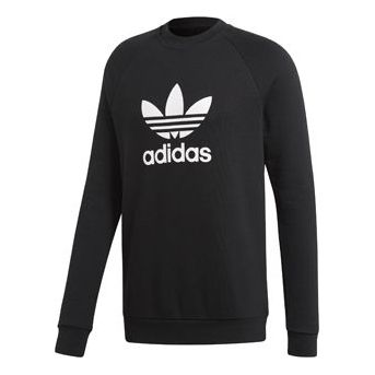 adidas originals Trefoil Warm-Up Crew Sweatshirt 'Black' CW1235