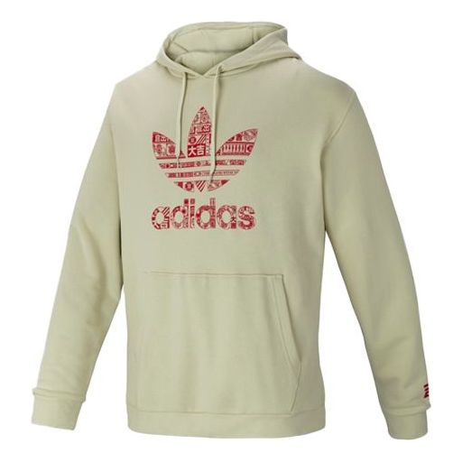 adidas originals Logo Athleisure Casual Sports Pullover Green GT4355