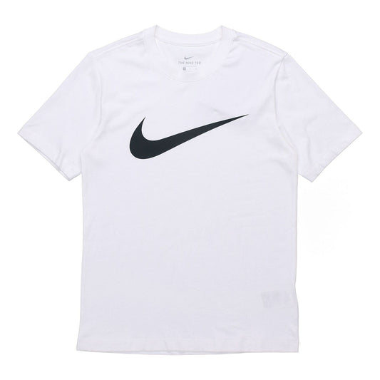 Men's Nike As Nsw Tee Icon Swoosh Casual Sports Round Neck Short Sleeve White T-Shirt DC5095-100