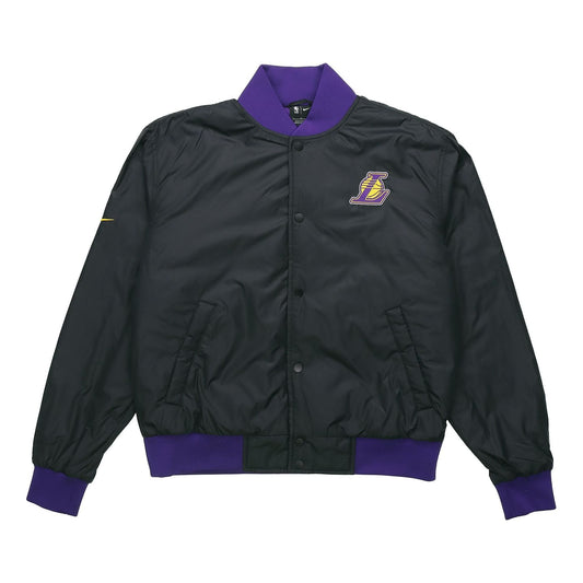 Nike NBA Los Angeles Lakers Basketball Sports Logo Jacket Purple DB4787-010