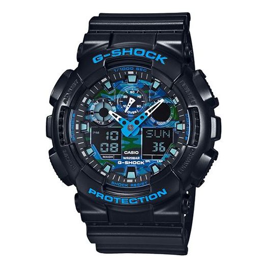 CASIO G-Shock Analog-Digital 'Black Blue' GA-100CB-1A