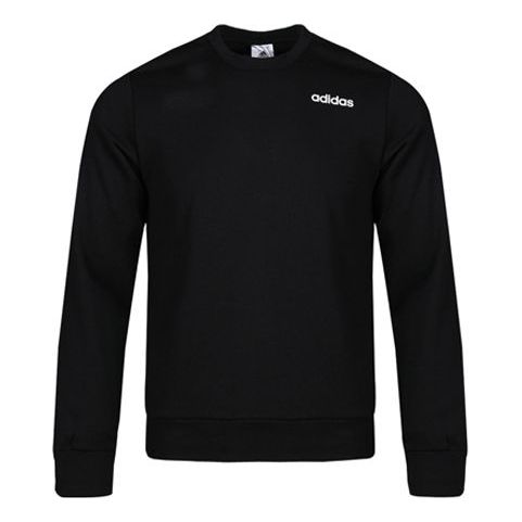 adidas E PLN CREW FT Knitted Hooded Shirt Sweater Men Black DU0395