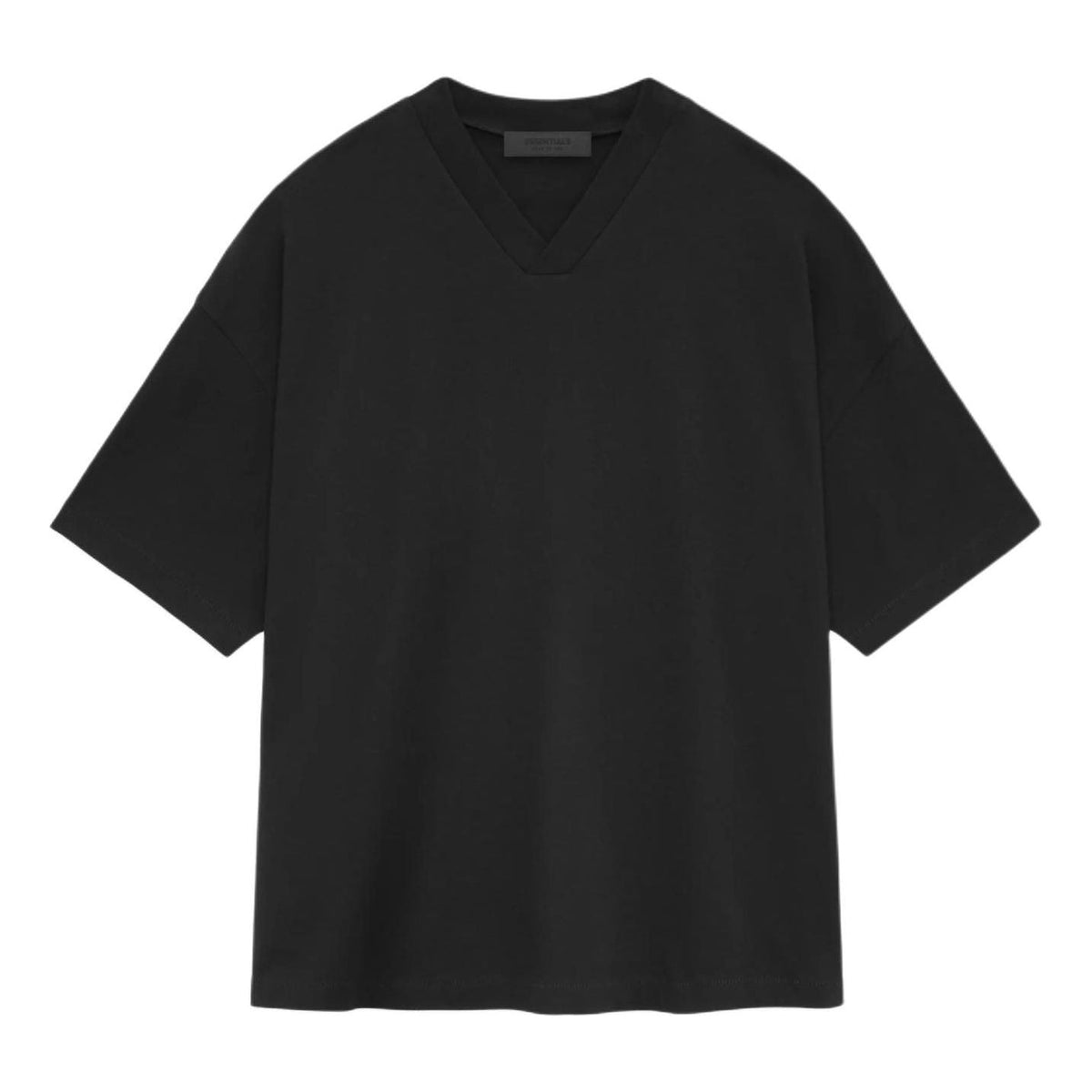 Fear of God Essentials SS24 V Neck T-shirt 'Black' 125SU244210F